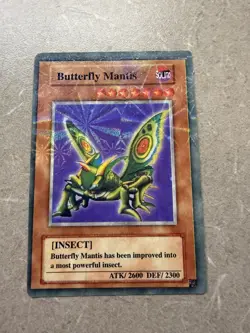 Yu-Gi-Oh! TCG FAKE Card Poorly Translated Butterfly Mantis - Image 1