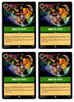 #116 Wake Up, Alice! - Common PLAYSET x4 2025 Lorcana Archazia's Island 4x - Image 1