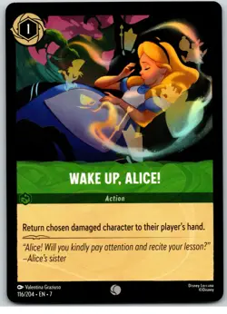 #116 Wake Up, Alice! - Common PLAYSET x4 2025 Lorcana Archazia's Island 4x - Image 2