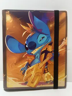 Rockstar Stitch Disney Lorcana 4-Pocket Binder/Portfolio Holds 80 Cards EMPTY - Image 1