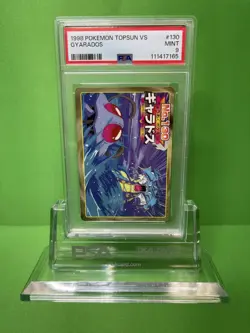 1998-99 POKEMON TOPSUN VS 130 GYARADOS PSA 9 - Image 1