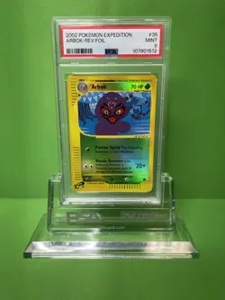 2002 POKEMON EXPEDITION 35 ARBOK-REVERSE FOIL PSA 9 - Image 1