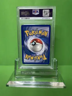2003 POKEMON BEST OF GAME PROMO 2 HITMONCHAN-REVERSE FOIL WINNER PSA 8 - Image 2