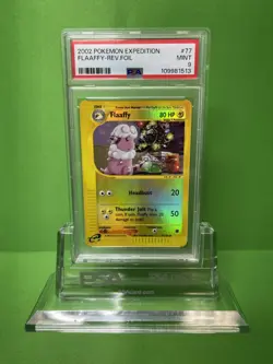 2002 POKEMON EXPEDITION 77 FLAAFFY-REVERSE FOIL PSA 9 - Image 1