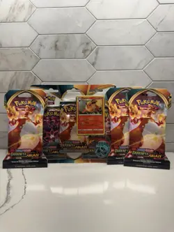 Darkness Ablaze 3 Pack Blister Lot Factory Sealed Sleeved Pokemon Blisters 💎 - Image 1