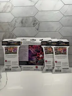 Darkness Ablaze 3 Pack Blister Lot Factory Sealed Sleeved Pokemon Blisters 💎 - Image 2
