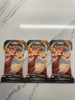 Darkness Ablaze 3 Pack Blister Lot Factory Sealed Sleeved Pokemon Blisters 💎 - Image 5