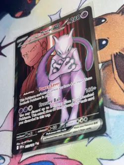 Pokemon TCG Team Rocket's Mewtwo EX 213/182 FULL ART Destined Rivals English NM+ - Image 4