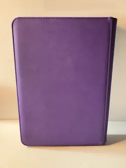 TCG Card Binder Purple 9-Pocket Zip Album - Card Holder Pokemon / MTG / OnePiece - Image 2