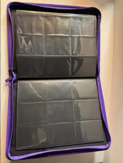 TCG Card Binder Purple 9-Pocket Zip Album - Card Holder Pokemon / MTG / OnePiece - Image 3
