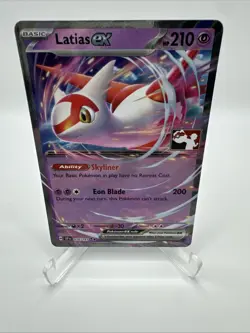 076/191 Latias ex Prize Pack Series 7 Stamped Play Pokemon TCG Surging Sparks - Image 1