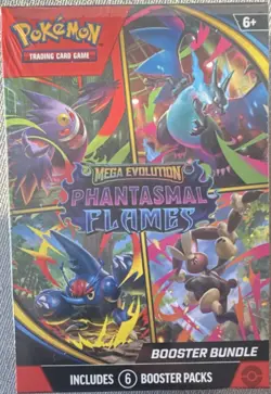 Pokemon TCG Mega Evolution—Phantasmal Flames Booster Bundle 6 Packs - Image 1