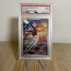 Pokemon 2024 Surging Sparks Latios Illustration Rare #203 | PSA 9 Mint - Image 1