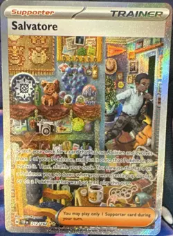 Pokemon TCG Salvatore SIR Special Illustration Rare Full Art Holo SV05 212/162 - Image 1