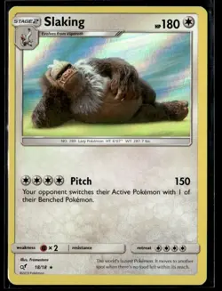 2019 Sun & Moon - Detective Pikachu Slaking Stage 2/Rare #18 - Image 1