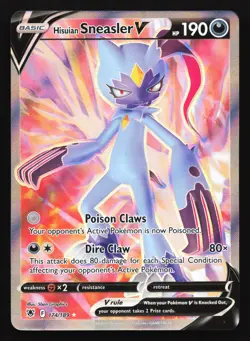 Hisuian Sneasler V 174/189 - SWSH Astral Radiance - Ultra Rare - Pokemon TCG NM - Image 1