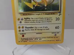 2000 Pokemon TCG Raichu Base Set 2 16/130 Holo Rare - Image 4