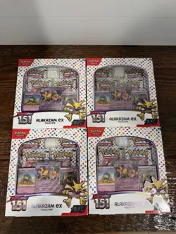 TCG Scarlet & Violet Alakazam EX Pokemon 151 Collection Box Lot of 4 - Image 1