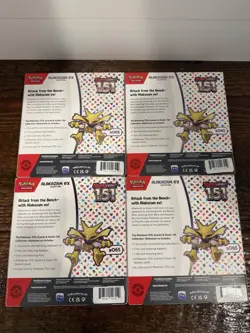 TCG Scarlet & Violet Alakazam EX Pokemon 151 Collection Box Lot of 4 - Image 2