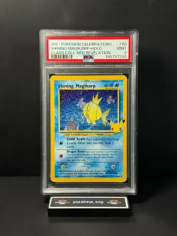 2021 Pokemon Celebrations Classic Collection Holo Shining Magikarp #66 PSA 9 - Image 1