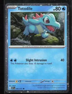 Totodile (Cosmos Holo) 041/217 Common Holo Ascended Heroes Promo Pokemon NM - Image 1