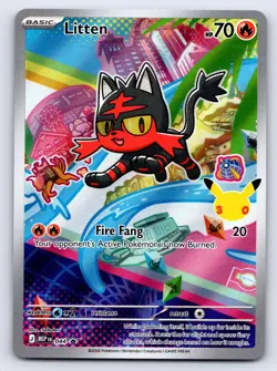 Litten 044 Holo Promo ME: Mega Evolution Promo Pokemon Near Mint - Image 1