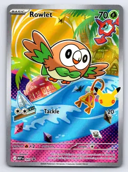 Rowlet 043 Holo Promo ME: Mega Evolution Promo Pokemon Near Mint - Image 1