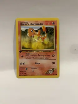 Blaine's Charmander 61/132 Common Gym Heroes Pokemon 1st Edition Near Mint - Image 1