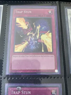 Yugioh Trap Stun Super Rare AP02 3x set Unlimited NM - Image 2