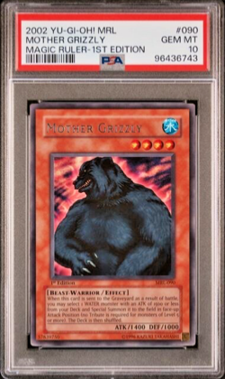 Mother Grizzly 1st Edition Rare 2002 YuGiOh! Magic Ruler MRL-090 PSA 10 💎 - Image 1