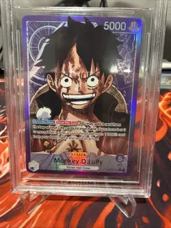 2023 One Piece OP05-060 Monkey D. Luffy Leader Alt Art. Beckett Grade 9.5/10 - Image 4
