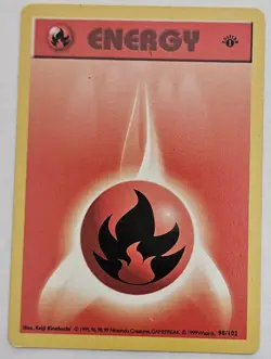 Base Set First Edition Energy Cards-Choose Your Own! Fire, Grass, Electric, Psy - Image 2