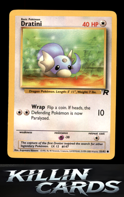 Dratini 53/82 Common Team Rocket Pokemon Card LP - Image 1