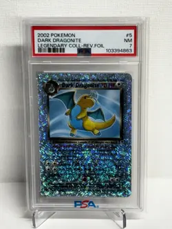 Dark Dragonite Legendary Collection Reverse Holo Card 5/110 PSA 7 - Image 1