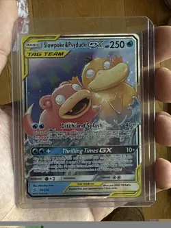 Pokemon TCG Slowpoke and Psyduck GX Tag Team Card 35/236 - Image 1