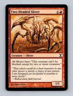 Two-Headed Sliver Time Spiral Non-Foil MTG NM - Image 1
