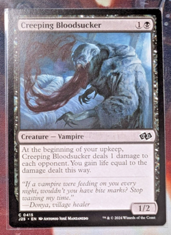 2024 MAGIC: THE GATHERING FOUNDATIONS JUMPSTART #0415 CREEPING BLOODSUCKER - Image 1