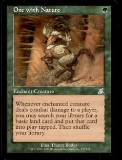 MTG One with Nature LP Light Play Scourge [2647] - Image 1