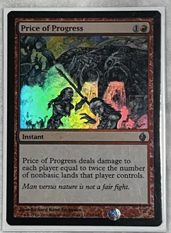 MTG Price Of Progress PDS Fire&Lightning Foil NM/Mint - Image 1