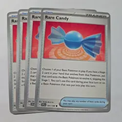 Rare Candy 4x Trainer Playset Item 191/198 Scarlet & Violet Base Pokemon 2023 NM - Image 1