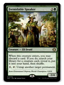 Formidable Speaker #176 Rare Lorwyn Eclipsed Magic: The Gathering Near Mint - Image 1
