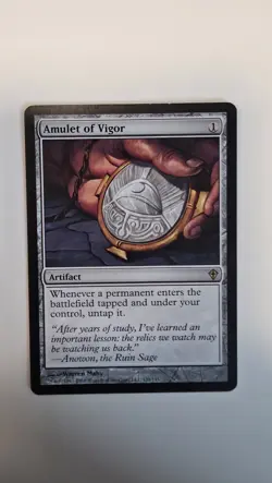 MTG -Amulet of Vigor -NM - Rare Artifact - Worldwake - Magic The Gathering - Image 1