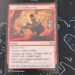 Wizards of the Coast Untimely Malfunction DSK Uncommon Instant #0161 2024 ENG - Image 1