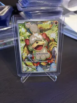 Pokemon TCG Twilight Masquerade 181/167 Hisuian Growlithe Illustration Rare - NM - Image 1