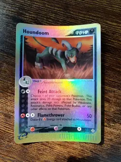 Houndoom 34/97 EX Dragon Reverse Holo Rare 2003 Pokemon - Image 1