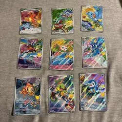 Pokemon First Partner Illustration 30th Collection Complete Promo Set 9 Cards - Image 1