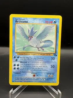 Pokemon Card - Articuno Fossil 17/62 Non Holo Rare - LP - Image 1