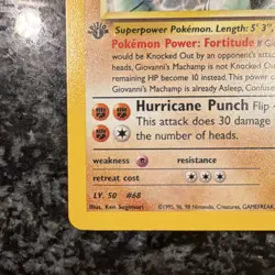 Giovanni's Machamp 6/132 Gym Challenge Holo Rare 1st Edition 100 HP (EN) 1999 - Image 5