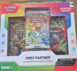 Pokemon TCG First Partner Illustration Collection Series 1 Box 3 Promo Cards - Image 1