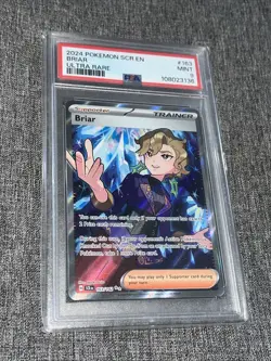 2024 Pokemon SCR EN Briar Ultra Rare 163/142 PSA 9 108023136 - Image 1